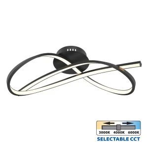 LED плафон MIRAGE LED ∙ 33W ∙ черно ∙ CCT-switch ∙ 3000-4000-6000K - image