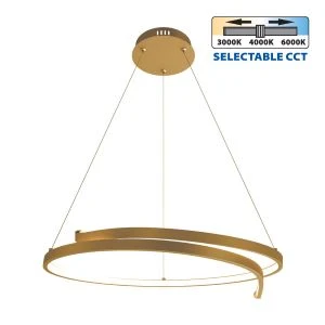 LED полилей OMICRON LED ∙ 38W ∙ злато ∙ CCT-switch ∙ 3000-4000-6000K  - image
