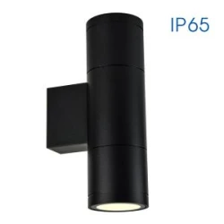 Фасаден аплик BERGAMO ∙ двоен ∙ 2xGU10 ∙ черно ∙ IP65