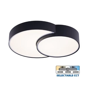 LED плафон PEBBLE LED ∙ 35W ∙ черен ∙ CCT ∙ 3000-4000-6000K - image