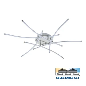 LED плафон ANETA LED ∙ 40W ∙ хром ∙ CCT-switch ∙ 3000-4000-6400K - image
