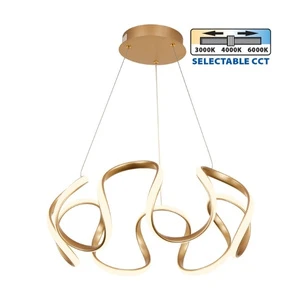 LED полилей MEANDRA-P LED ∙ 54W ∙ злато ∙ CCT-switch ∙ 3000-4000-6000K - image