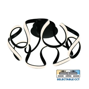 LED плафон MEANDRA-C LED ∙ 54W ∙ черен ∙ CCT-switch ∙ 3000-4000-6000K - image
