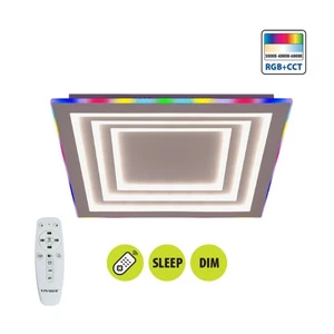 Мултифункционална LED плафониера с дистанционно DAKOTA ∙ 102W ∙ RGB+CCT ∙ 3000-6000K - image