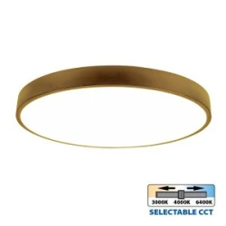 LED плафониера LUKA LED ∙ 35W ∙ злато ∙ CCT-switch ∙ 3000K-4000K-6400K