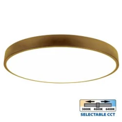 LED плафониера LUKA LED ∙ 45W ∙ злато ∙ CCT-switch ∙ 3000K-4000K-6400K