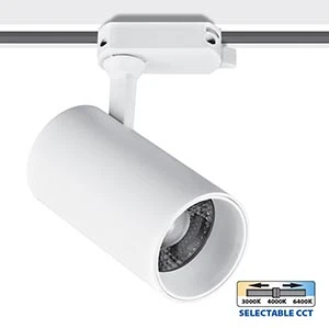 LED прожектор за релсов монтаж TRANCE LED ∙ 20W ∙ 1400lm ∙ бял ∙ CCT-switch ∙ 3000K-4000K-6400K - image