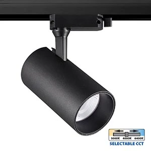 LED прожектор за релсов монтаж TRANCE LED ∙ 20W ∙ 1400lm ∙ черен ∙ CCT-switch ∙ 3000K-4000K-6400K - image