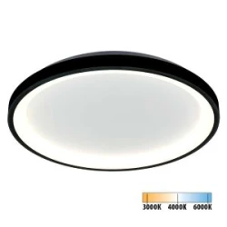 Мултифункционална LED плафониера с дистанционно ALEXA-C LED ∙ 80W ∙ черен ∙ CCT ∙ 3000-6000K