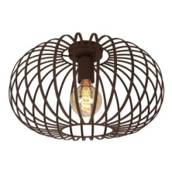 Плафон LAYLA ∙ CL963 ∙ 1xE27 ∙ метал+PVC ∙ кафявo
