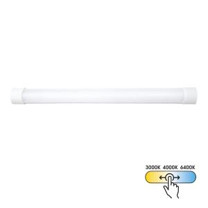 LED linear lighting fixture FLAT LED ∙ 20W ∙ 600 mm ∙ CCT-switch ∙ 3000K-4000K-6400K - image