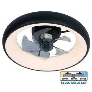 LED плафон с вентилатор KAI LED ∙ 30W ∙ черен ∙ CCT ∙ 3000K-6400K - image