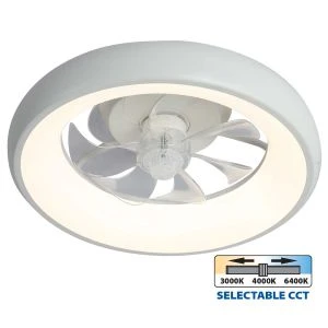 LED плафон с вентилатор KAI LED ∙ 30W ∙ бял ∙ CCT ∙ 3000K-6400K - image
