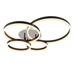 LED ceiling light AVALON LED ∙ 80W ∙ black ∙ CCT ∙ 3000-4000-6400K - image