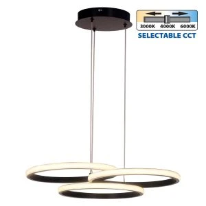 LED полилей MEDELIN-P LED ∙ 38W ∙ черен ∙ CCT ∙ 3000-4000-6000K - image