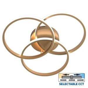 LED плафон MEDELIN-C LED ∙ 38W ∙ злато ∙ CCT ∙ 3000-4000-6000K - image