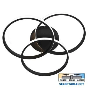 LED плафон MEDELIN-C LED ∙ 38W ∙ черен ∙ CCT ∙ 3000-4000-6000K - image